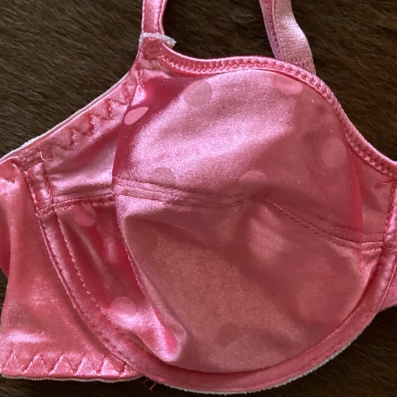 90s Pink Stain Polka Dot Bra - Picture 2 of 4